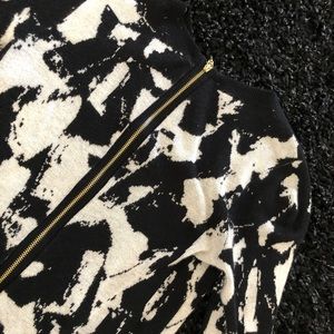 Gold Back Zip Sweater